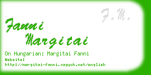 fanni margitai business card